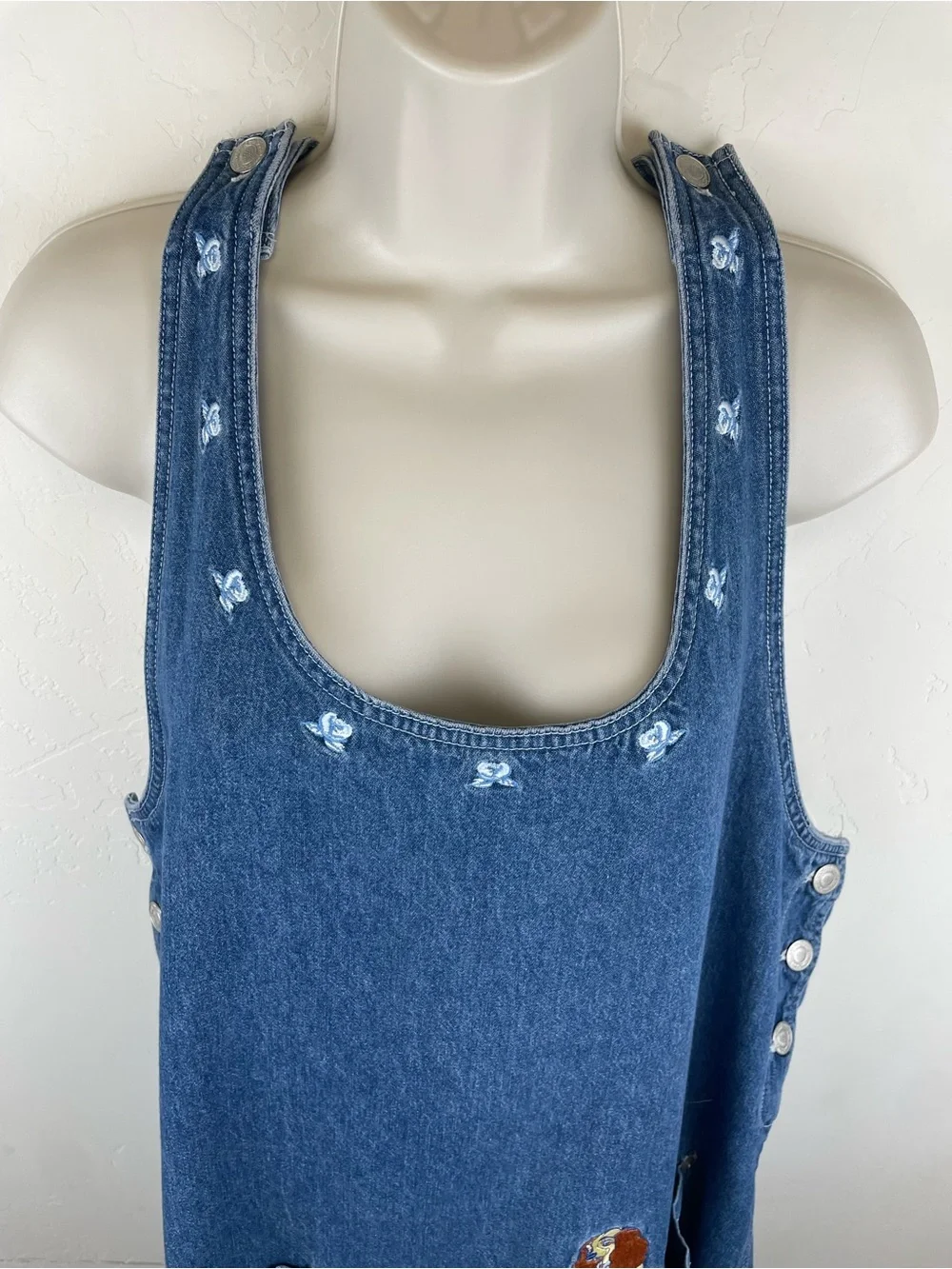 Disney Denim Pinafore Jumper Dress with Lady and Tramp Pockets - Blue - Picture 2 of 12
